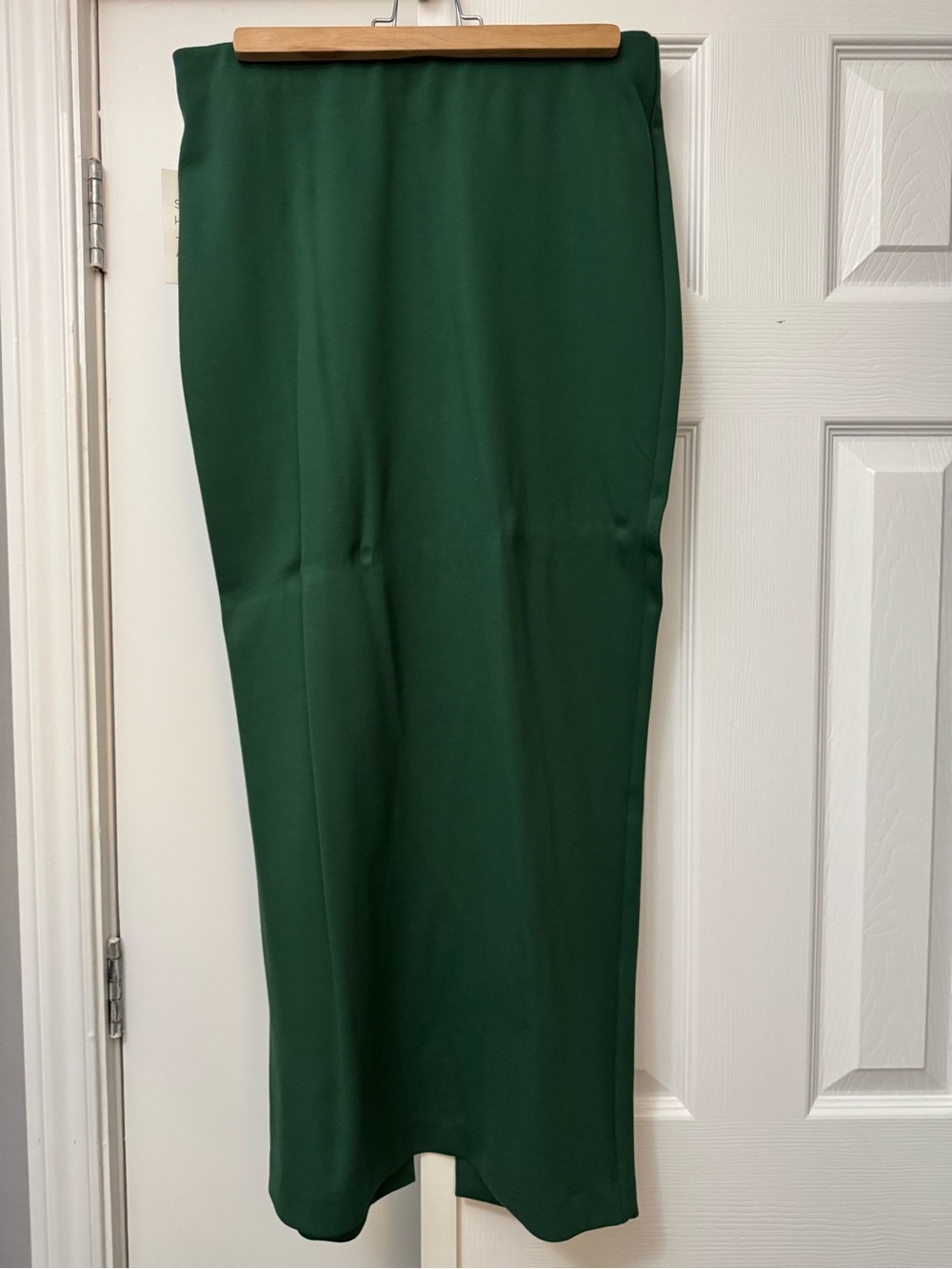 Elegant Emerald High-Waist Pencil Skirt